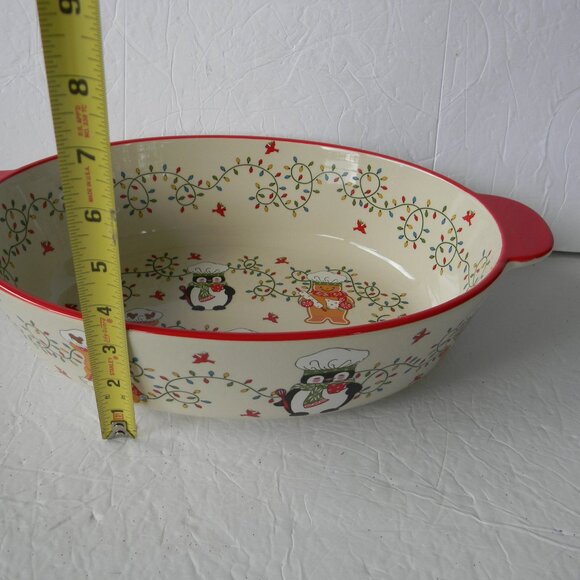 Temp-tations Special Edition Seasonal 3-qt Baker with Figural Handles WINTER WH - Picture 3 of 5